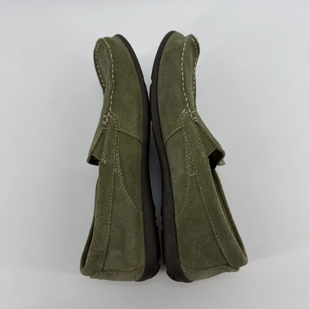 Rockport Men's Olive‎ Suede Slip On Loafer Shoes Size 8.5 Adi Prene Soles